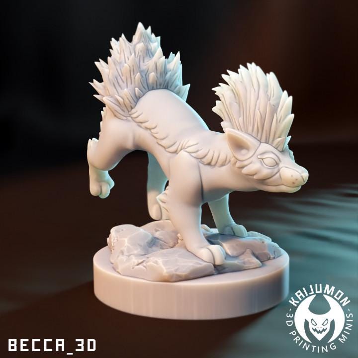 Kaijumon Fire Bear/ Tabletop Model / Miniature Figurine | Kaijumon