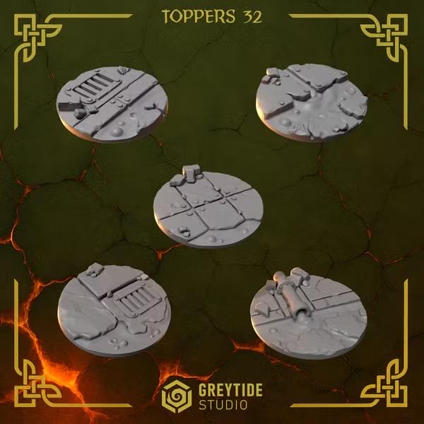Anvil Warden 32mm bases variant 1 by Greytide Studio