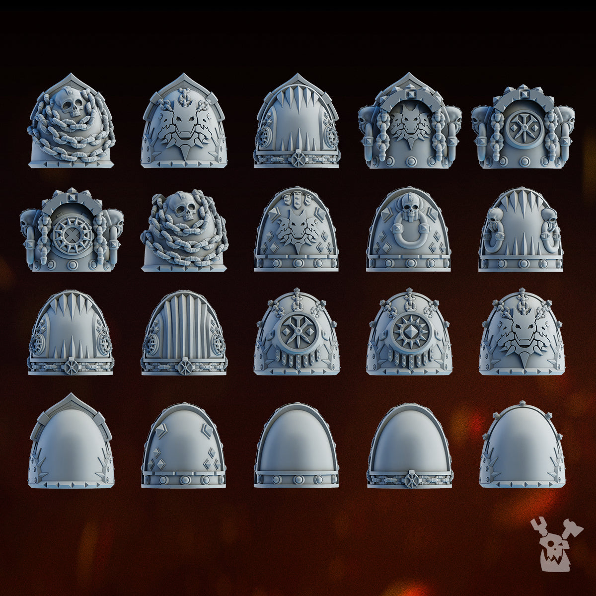 CARNAGE REAPERS SHOULDER PADS SET x20