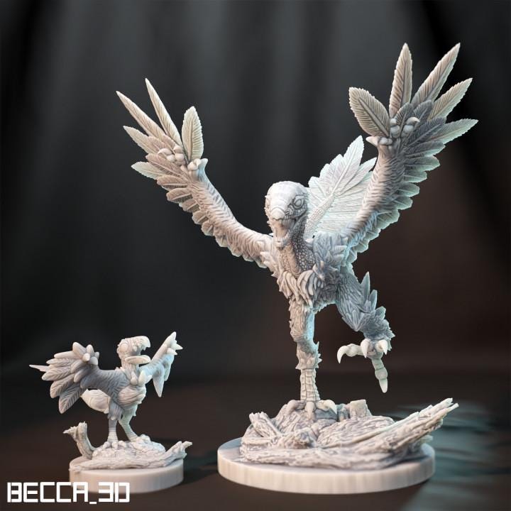Kaijumon Archeopterix/ Tabletop Model / Miniature Figurine | Kaijumon