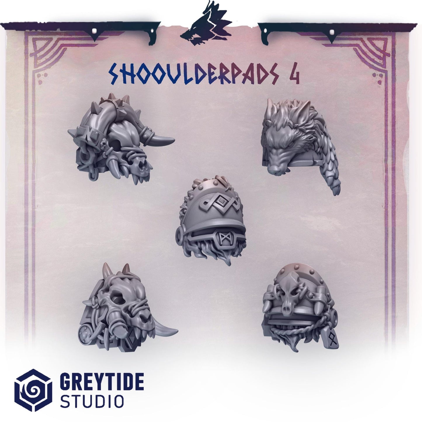 Shoulderpad 4 | Primal hounds | Greytide Studio