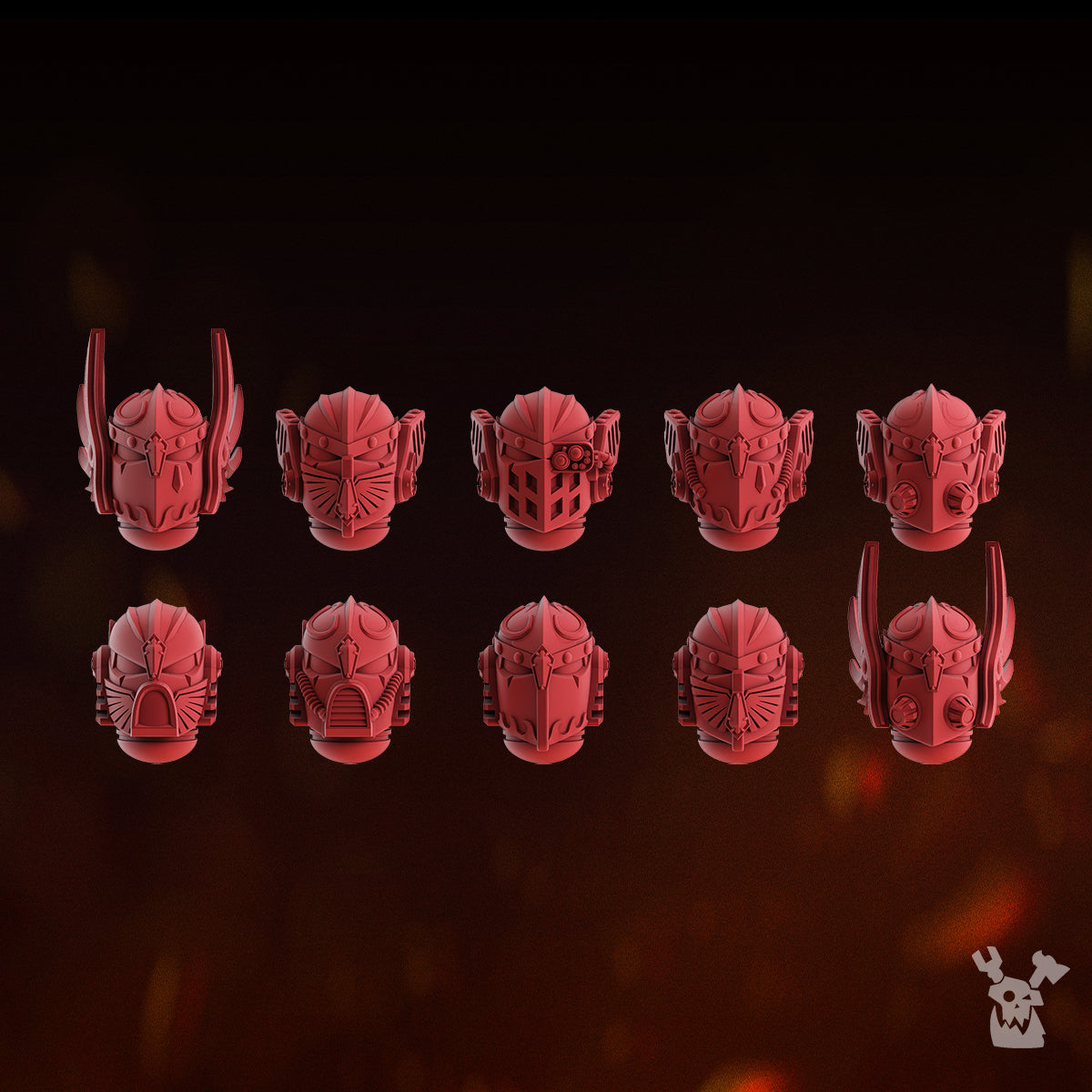 CELESTIAL BLADES HEADS SET x10