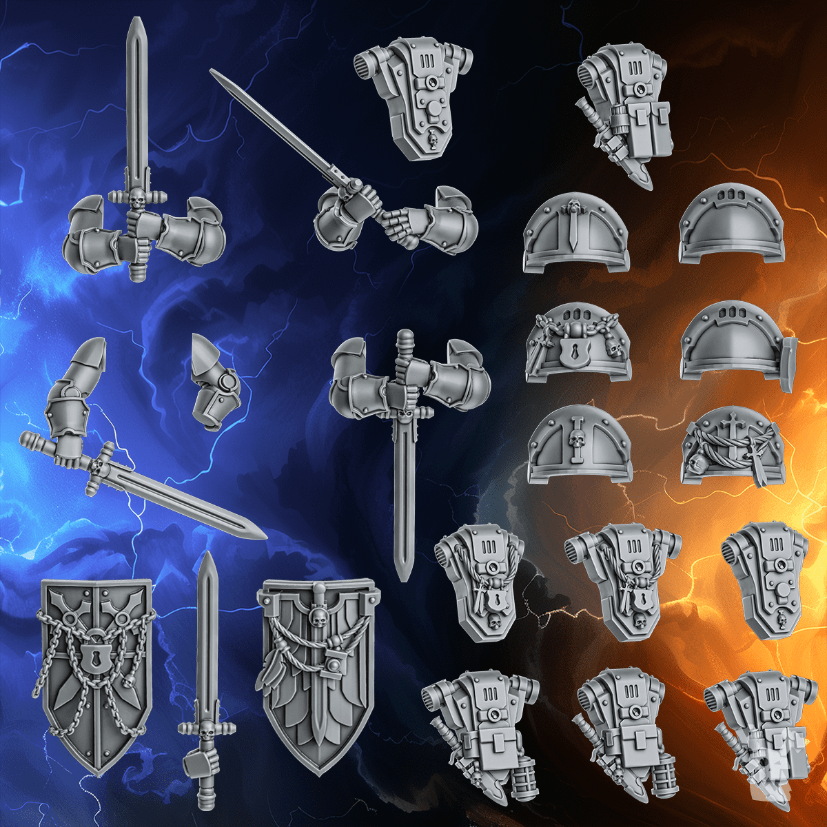 Alternate view of KNIGHTS OF THE CIRCLE BUILD-KIT (MILLENNIUM WARS) by DakkaDakka Store - Full Miniature / Model