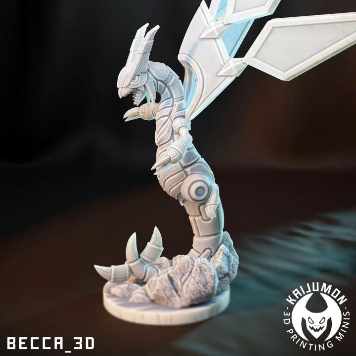 Kaijumon Jetdragon/ Tabletop Model / Miniature Figurine | Kaijumon