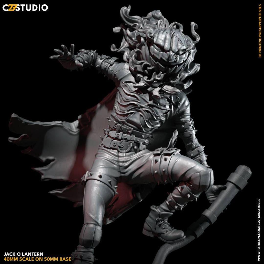 Pumpkinhead - Crisis Protocol Proxy - Marvel Fan Art - 3d Printed TTRPG Miniature