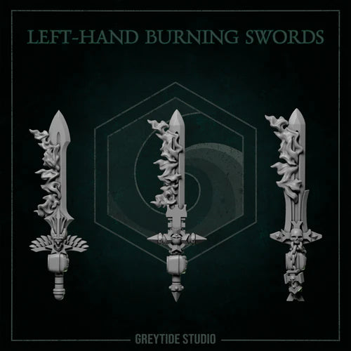 Left hand Burning Swords