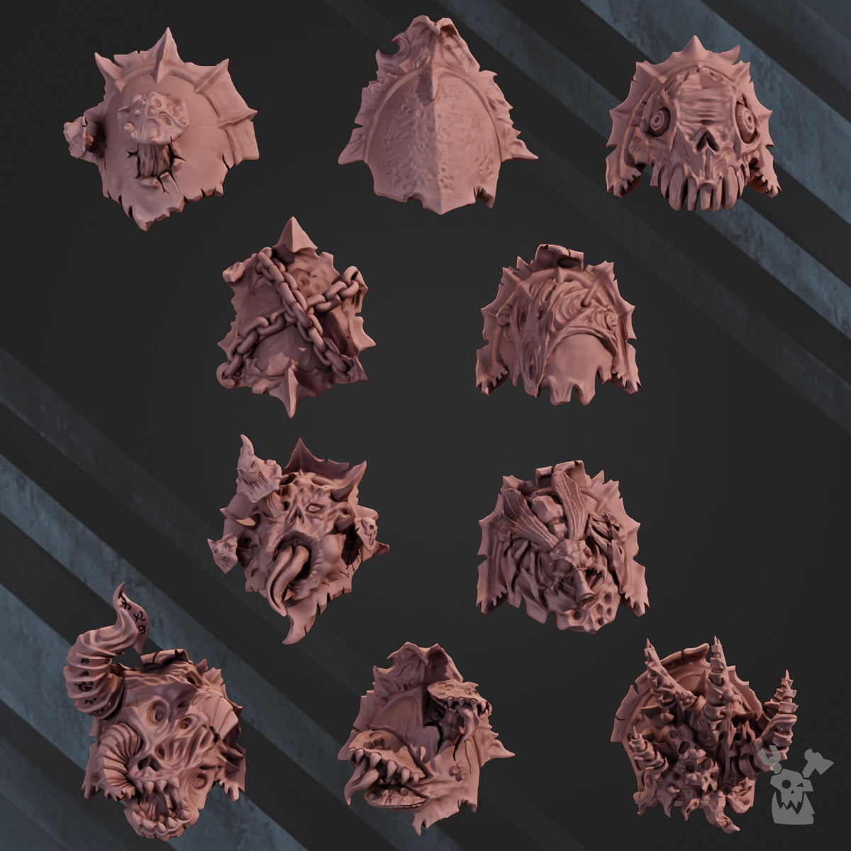 PANDEMONIUM _1 SHOULDER PADS SET X10 by DakkaDakka Store - Shoulder Pad