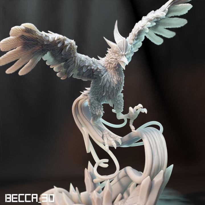 Kaijumon Ice Bird/ Tabletop Model / Miniature Figurine | Kaijumon