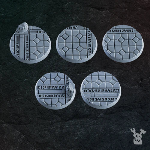 Religious Temple 40mm Bases Set x5 #2