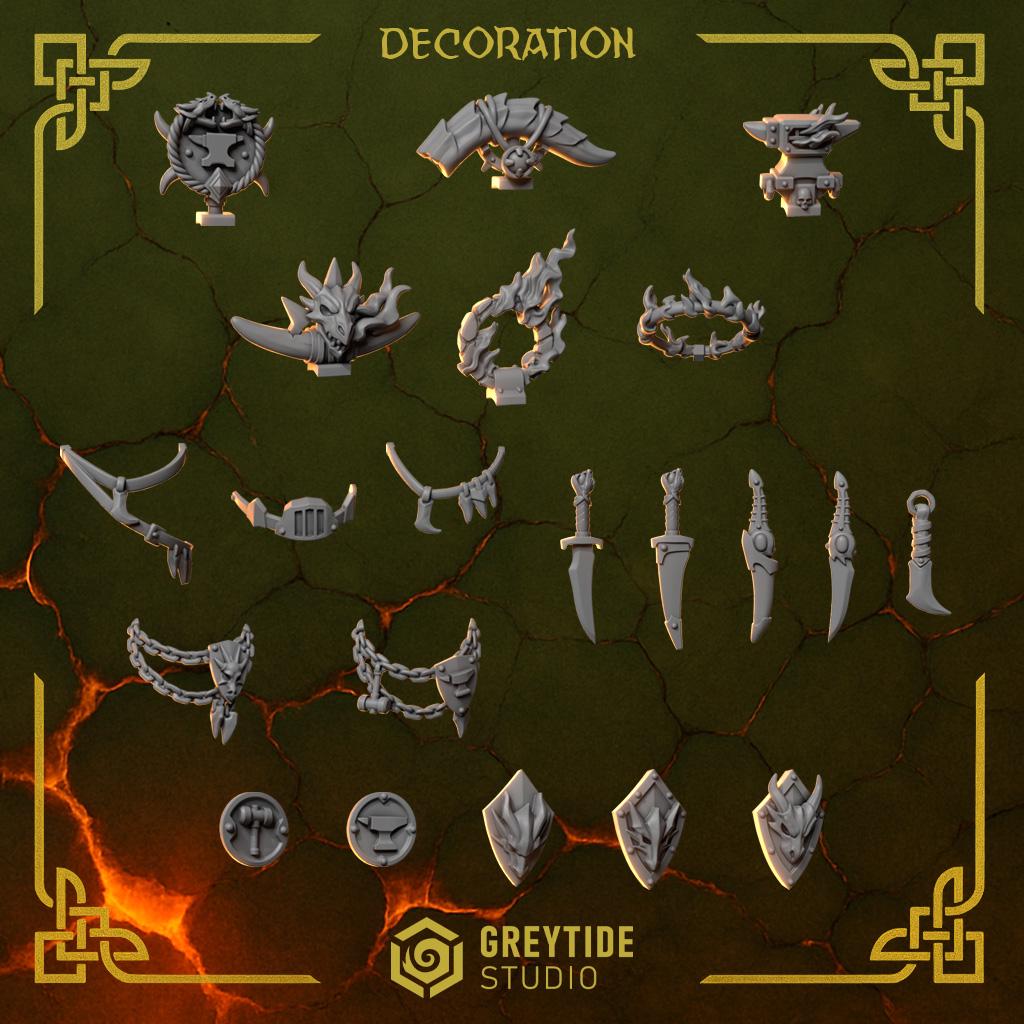 Anvil Warden Decorations by Greytide Studio