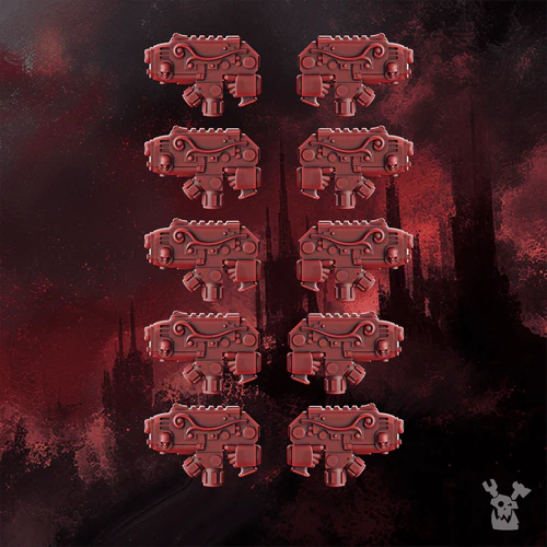 Crimson Wings Plasma Pistols Set x10