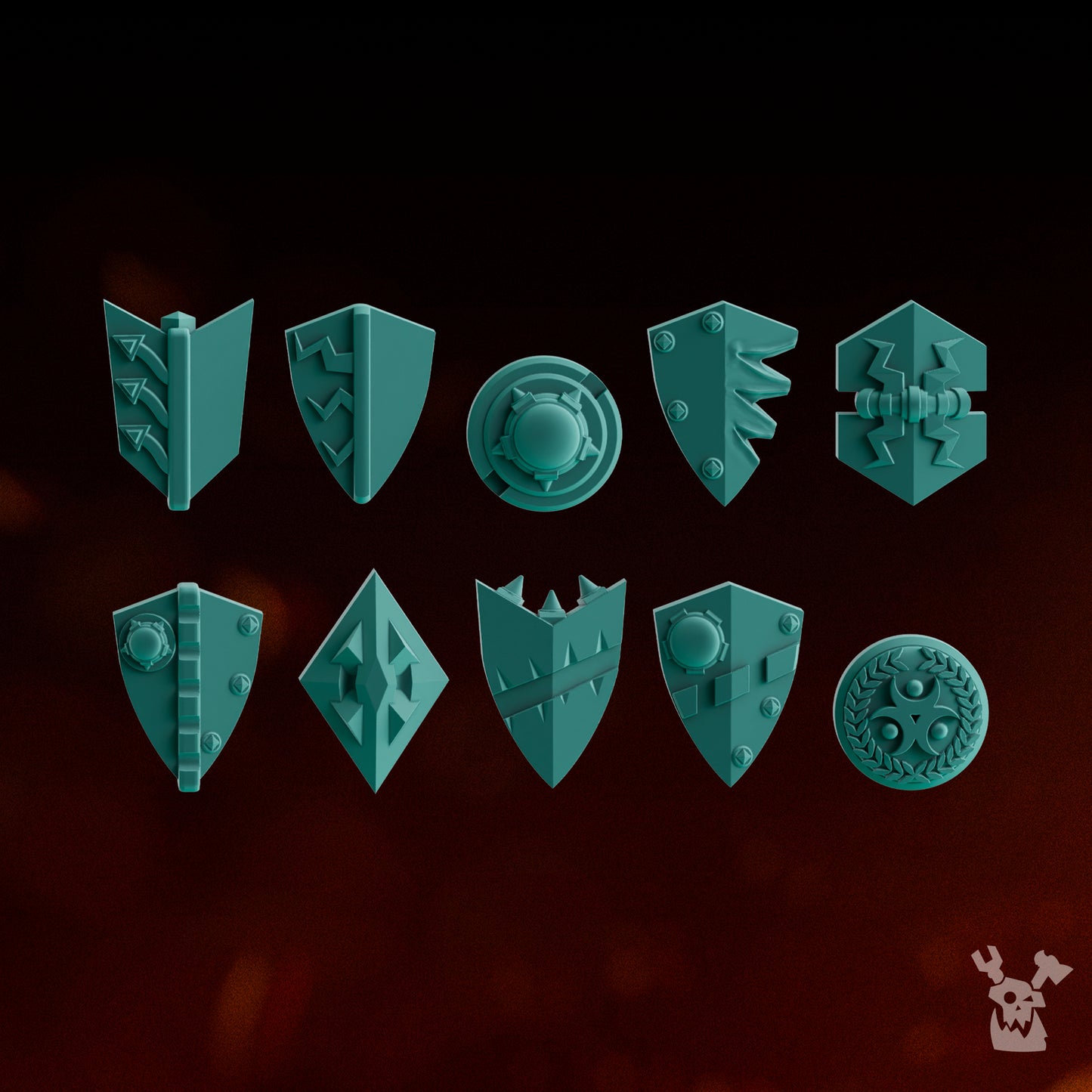 LUNAR KNIGHTS SHOULDER GUARDS SET x10