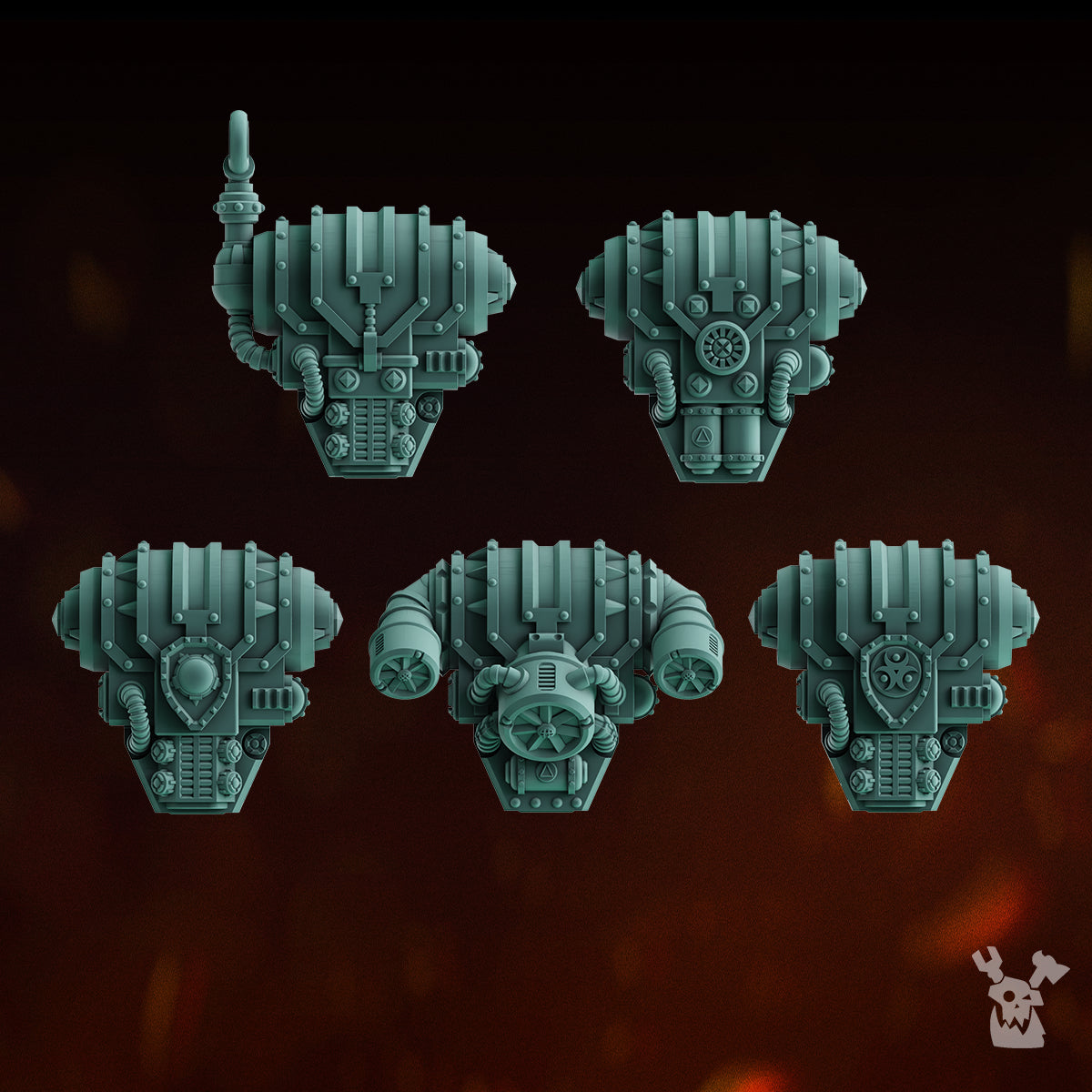LUNAR KNIGHTS BACKPACKS SET x5