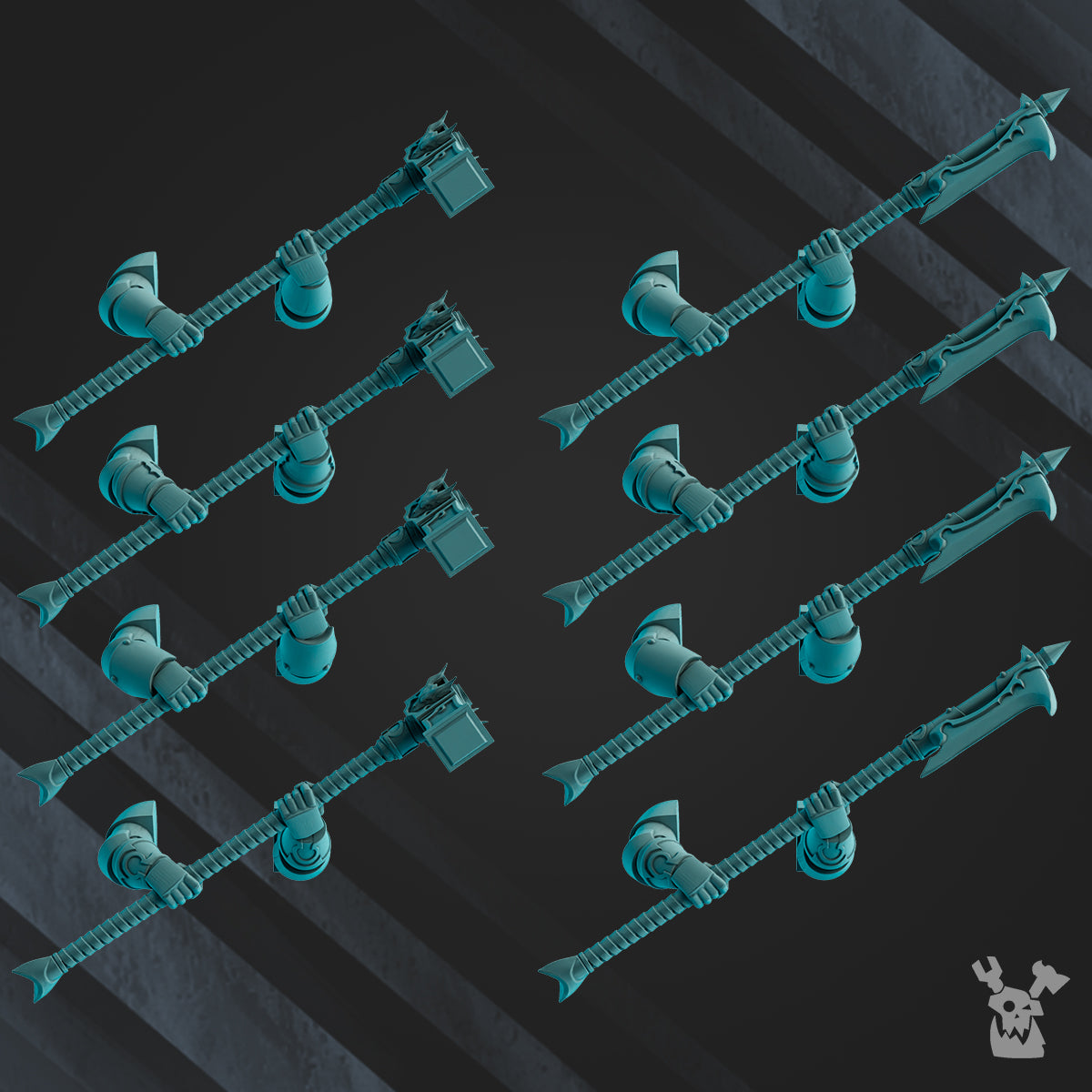 Alternate view of SCYLLA LEGION BATTLE BROTHERS MELEE WEAPONS SET by DakkaDakka Store - Weapon
