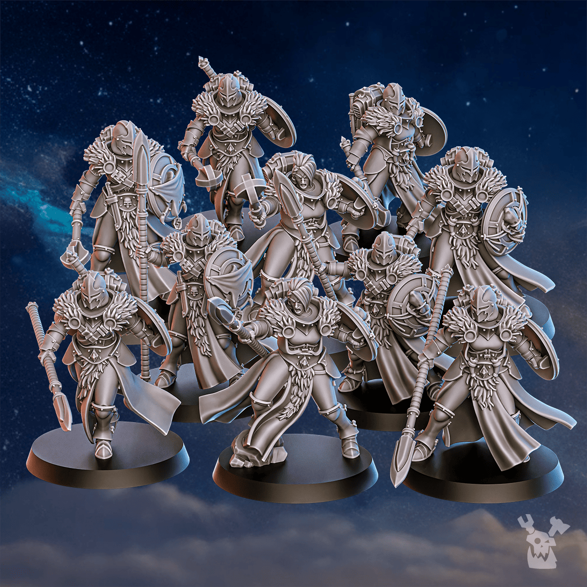 ICEWALL SQUAD X10 (PRE-ASSEMBLED) by DakkaDakka Store - Full Miniature / Model