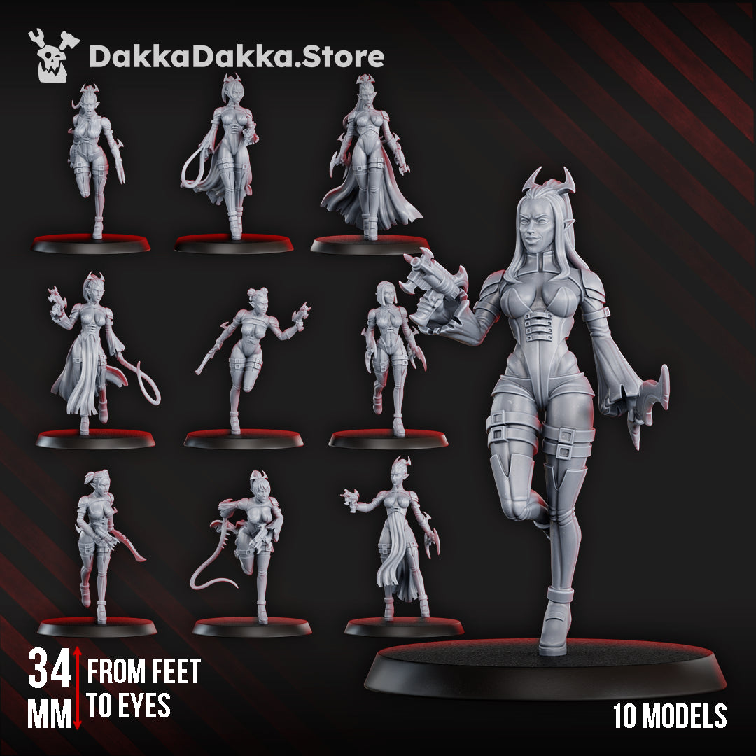 WITCHES OF THE ALVES NIGHT RAIDERS by DakkaDakka Store - Full Miniature / Model