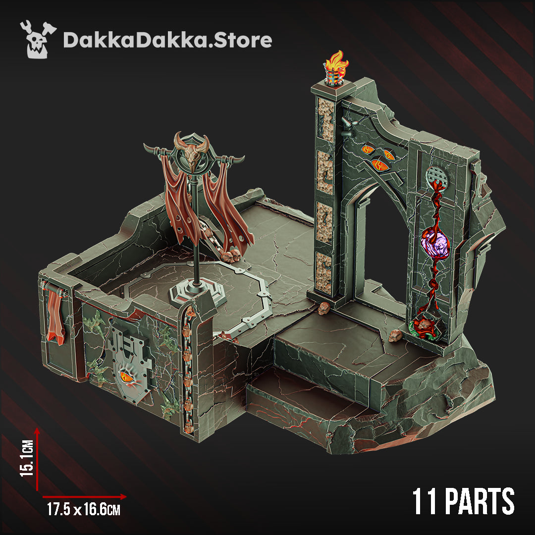 STORMPRIDE TEMPLE CORRUPTED DIORAMA by DakkaDakka Store - Diorama
