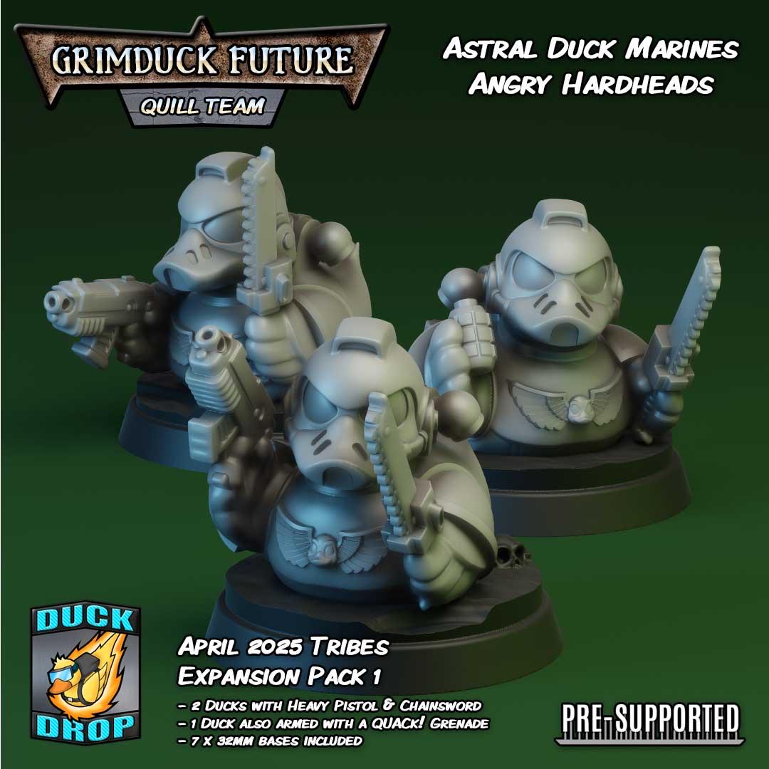 3 Astral Marine "Rubber" Ducks With Chain Swords | Jeep Accessory