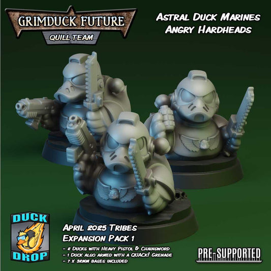 3 Astral Marine "Rubber" Ducks With Chain Swords | Jeep Accessory