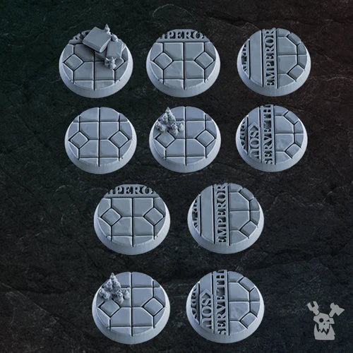 Religious Temple 25mm Bases Set x10