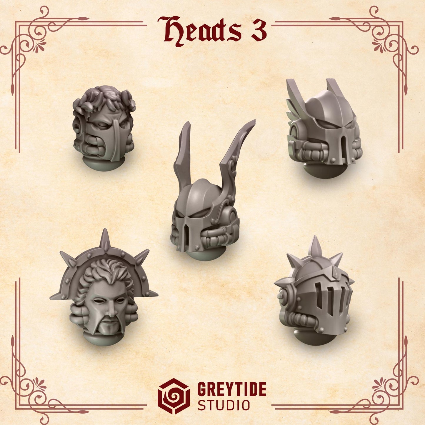 Heads 3 | Crimson Lords | Greytide Studio