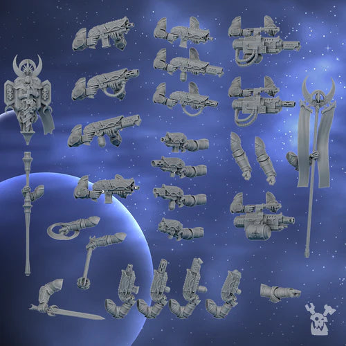 Silver Moon Arms & Weapons Set (18 pairs)