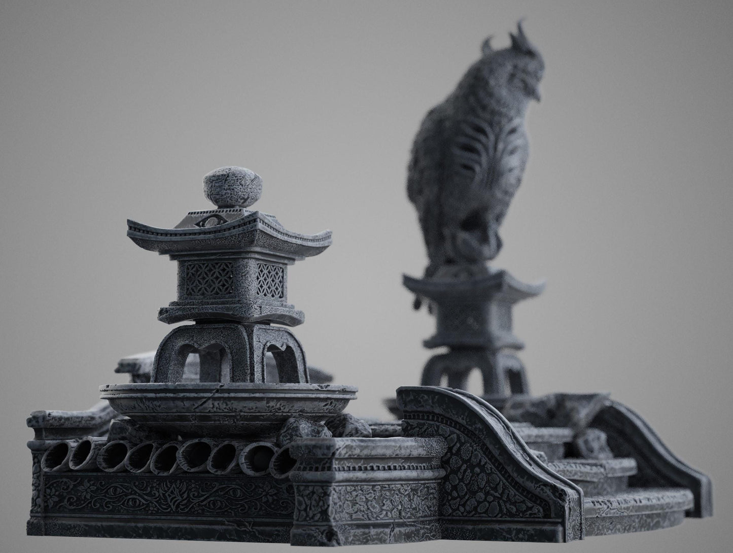 BFG - Tenjin - Garden Base - 1.12 Scale | Sculpt | Black forge Games