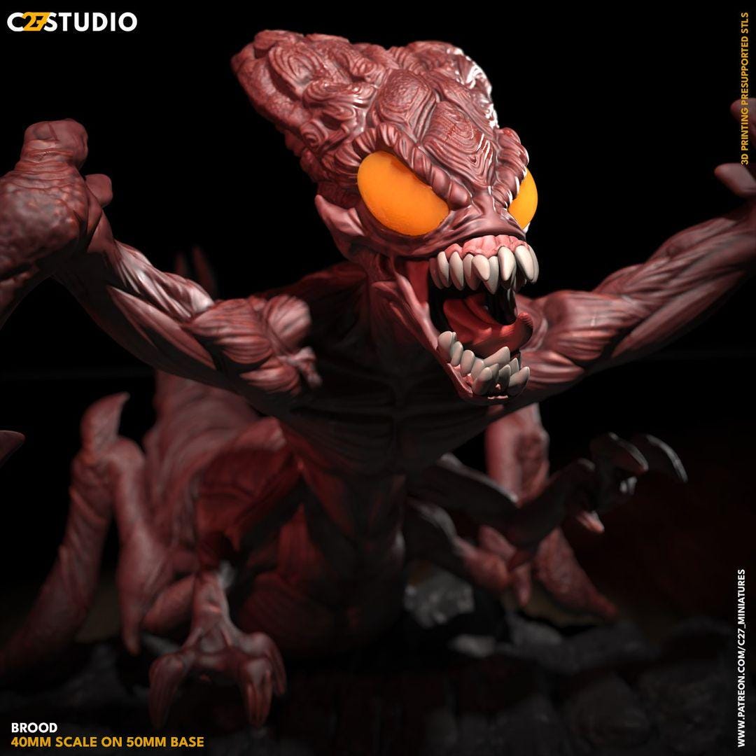 Alien bug - Crisis Protocol Proxy - Marvel Fan Art - 3d Printed TTRPG Miniature