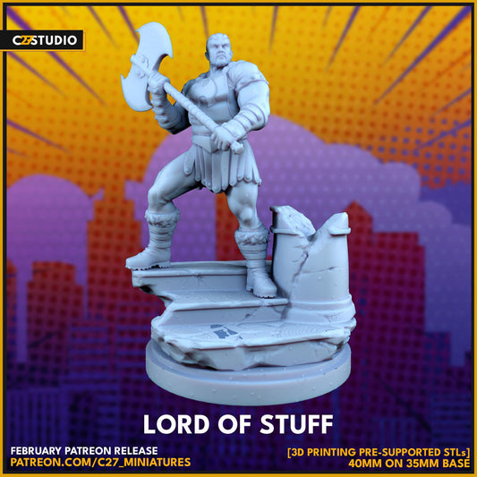 Lord of Stuff - Crisis Protocol Proxy - Marvel Fan Art - 3d Printed TTRPG Miniature