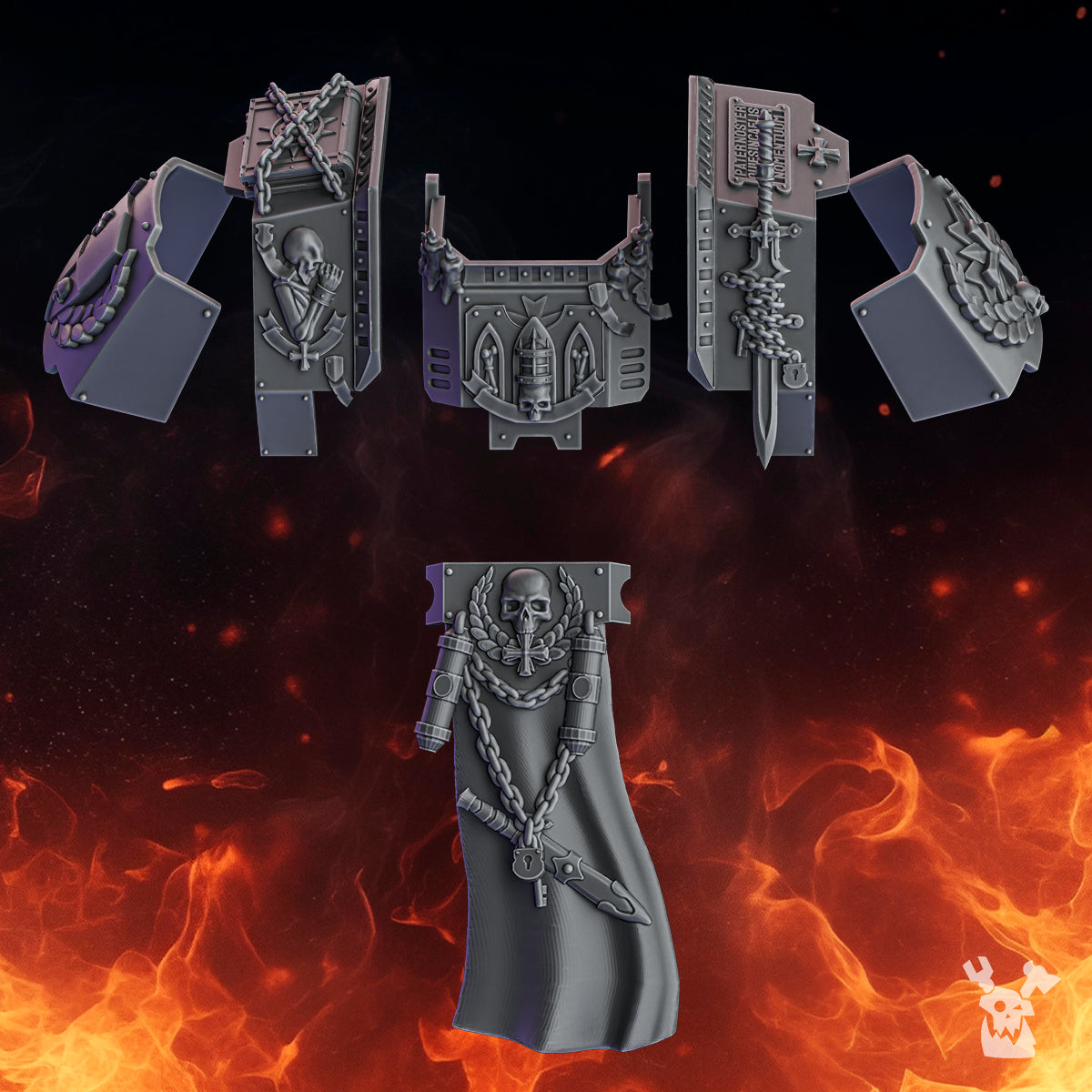 PACTUM AETERNUM CRUSADER STORMDREAD BITS SET by DakkaDakka Store - Upgrade / Conversion Part