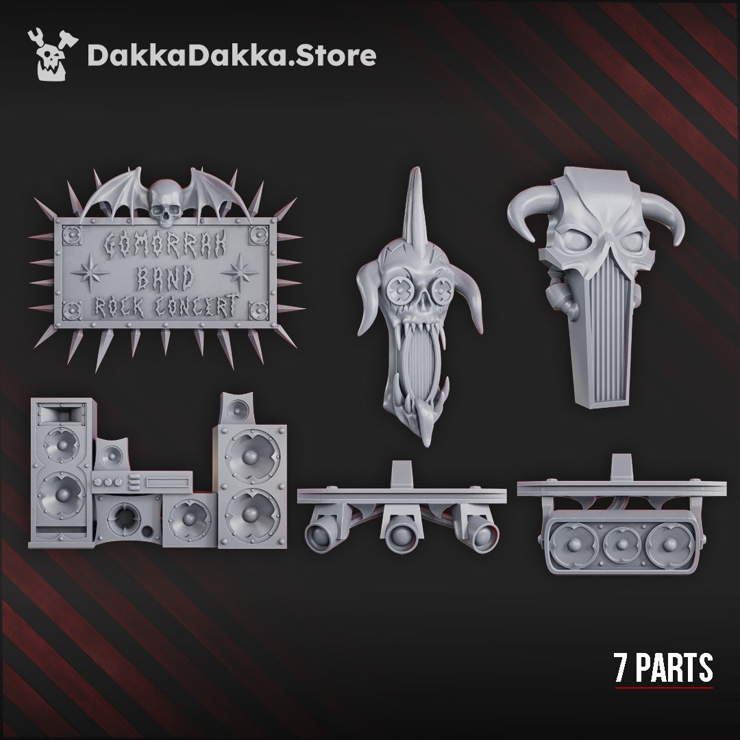 Music Decor Set (Sinbound Temple) by DakkaDakka Store - Full Miniature / Model