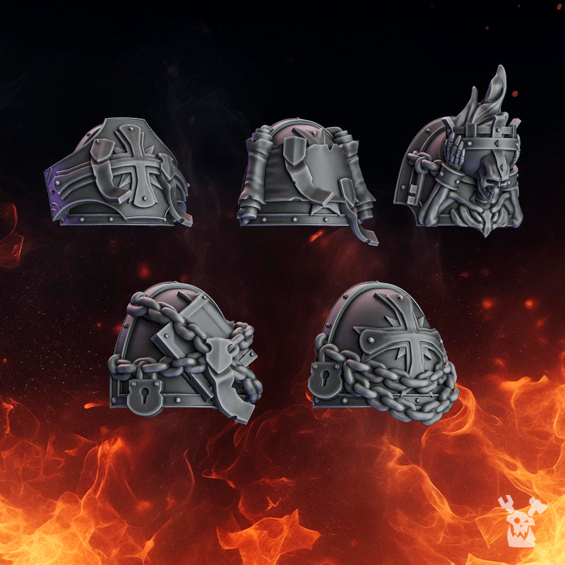 PACTUM AETERNUM CRUSADER SHOULDERS by DakkaDakka Store - Full Miniature / Model