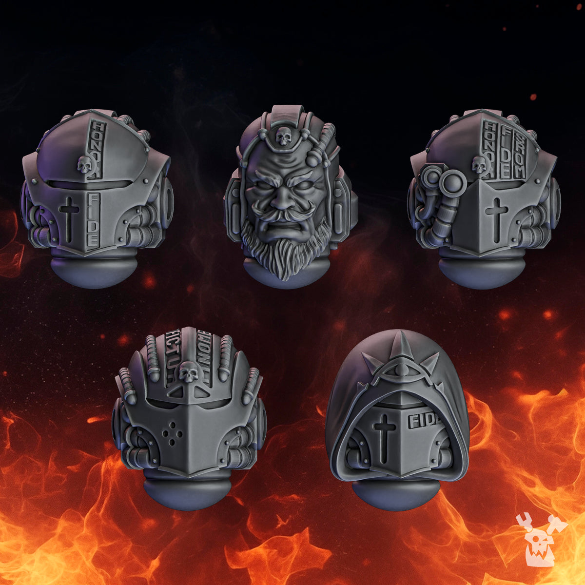 PACTUM AETERNUM WARDEN HEADS by DakkaDakka Store - Head / Helmet