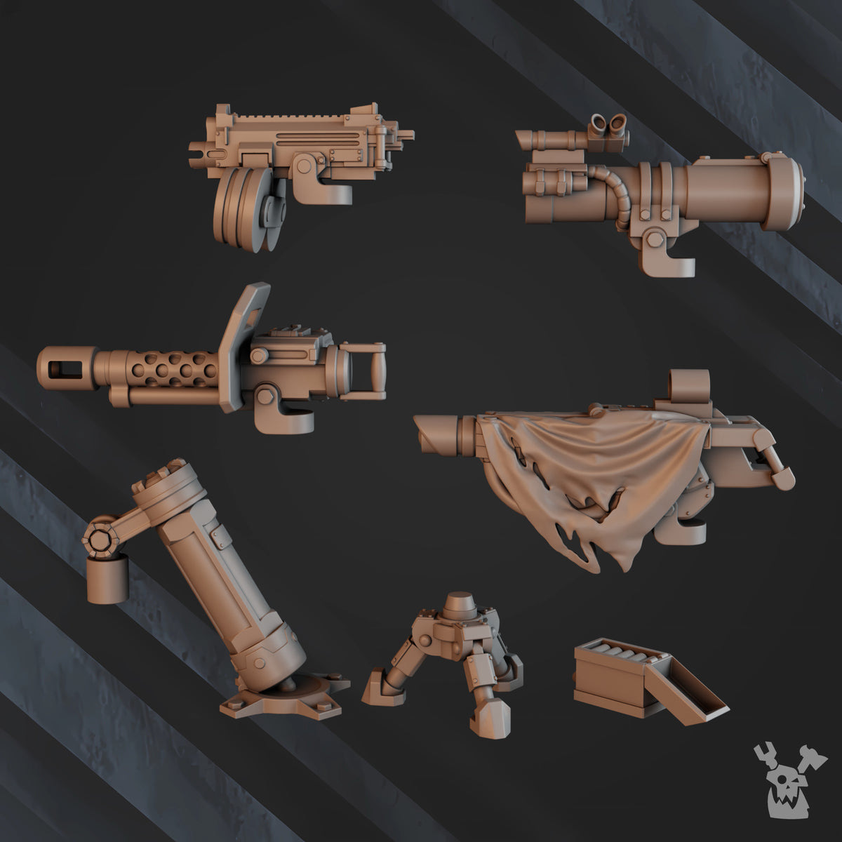 Alternate view of BEDOUIN HEAVY FIRE SUPPORT SQUAD by DakkaDakka Store - Full Miniature / Model