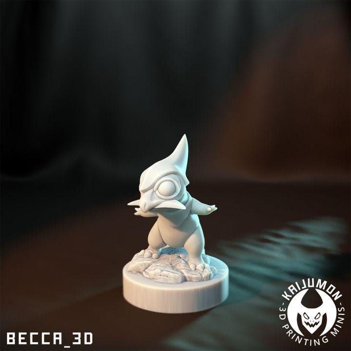 Kaijumon Axe Head Dragon / Tabletop Model / Miniature Figurine | Kaijumon (Haxorus)