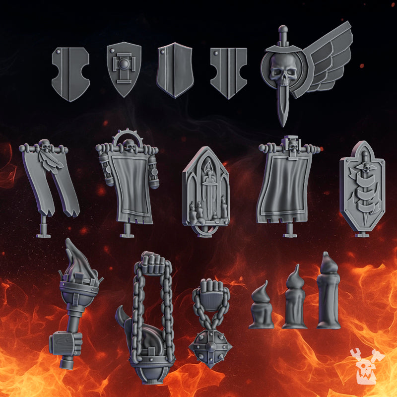 PACTUM AETERNUM KNIGHT DECOR BITS by DakkaDakka Store - Upgrade / Conversion Part
