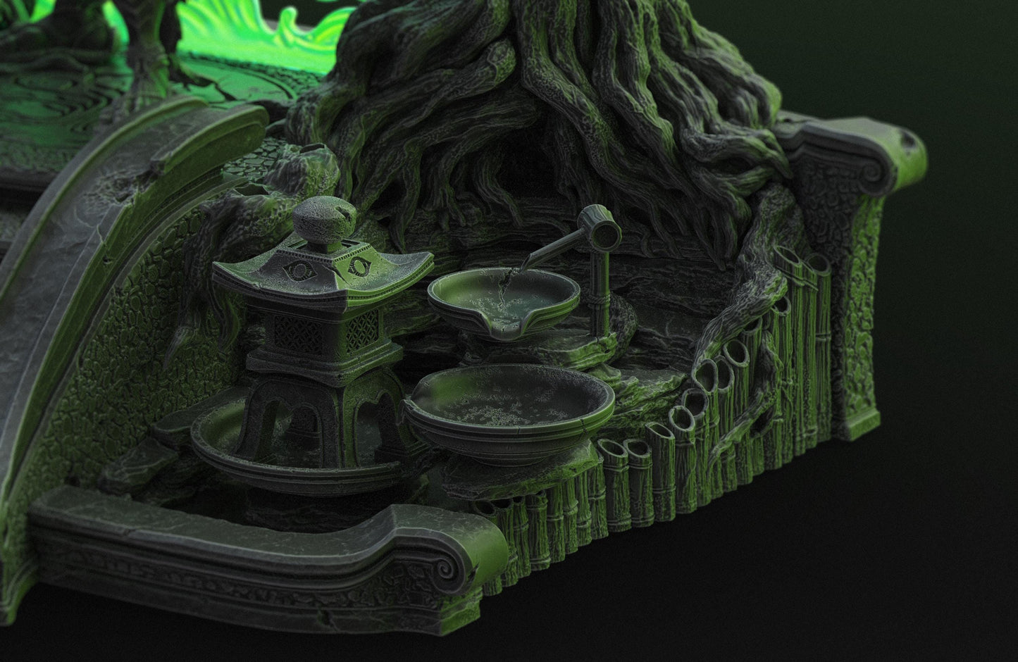 BFG - Tenjin - Torii Portal Diorama - 1.12 Scale | Sculpt | Black forge Games