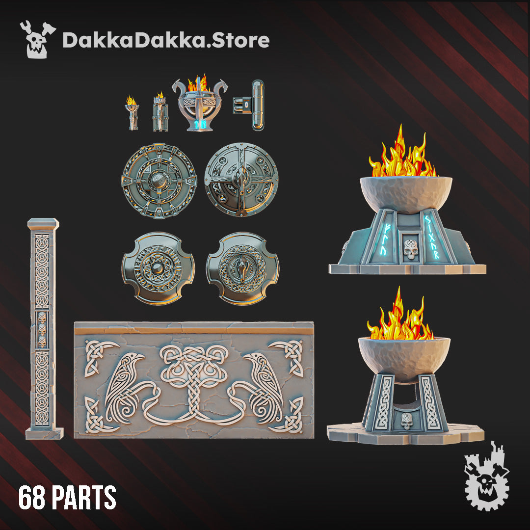 STORMPRIDE TEMPLE PROPS SET by DakkaDakka Store - Full Miniature / Model