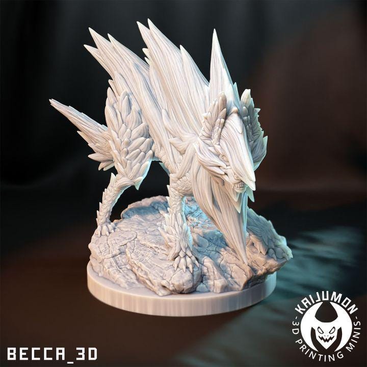 Kaijumon Thunder Hound / Tabletop Model / Miniature Figurine | Kaijumon (koraidon)