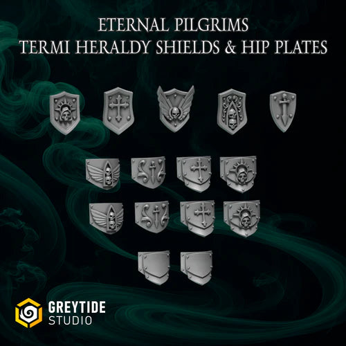 Heraldy shields and hip plates EPT