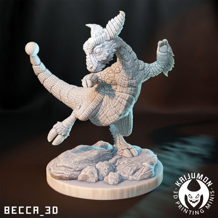 Kaijumon Electric Sheep / Tabletop Model / Miniature Figurine | Kaijumon (Ampharos)