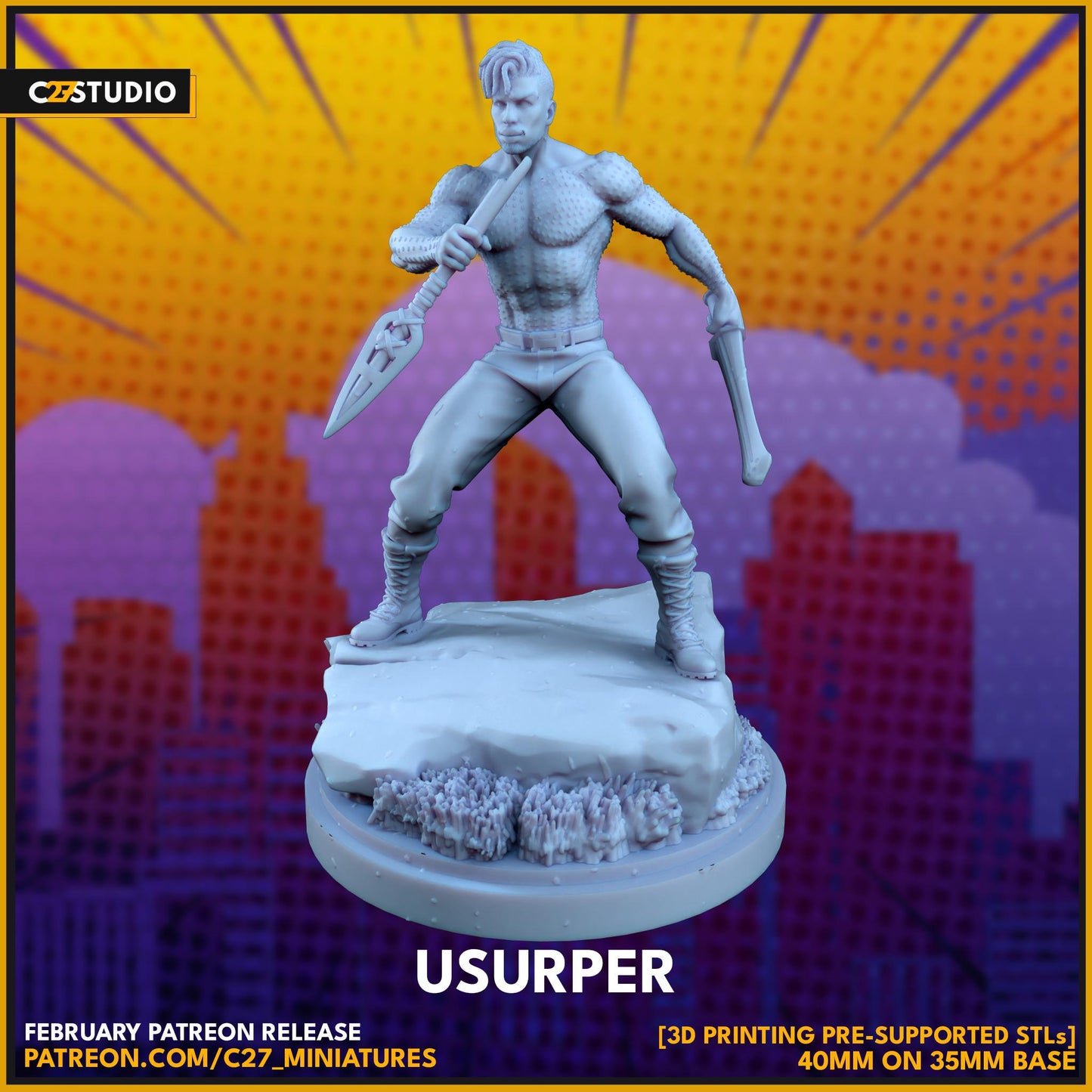 Usurper - Crisis Protocol Proxy - Marvel Fan Art - 3d Printed TTRPG Miniature