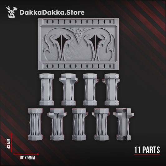 Low Temple Walls (+Columns) (Sinbound Temple)