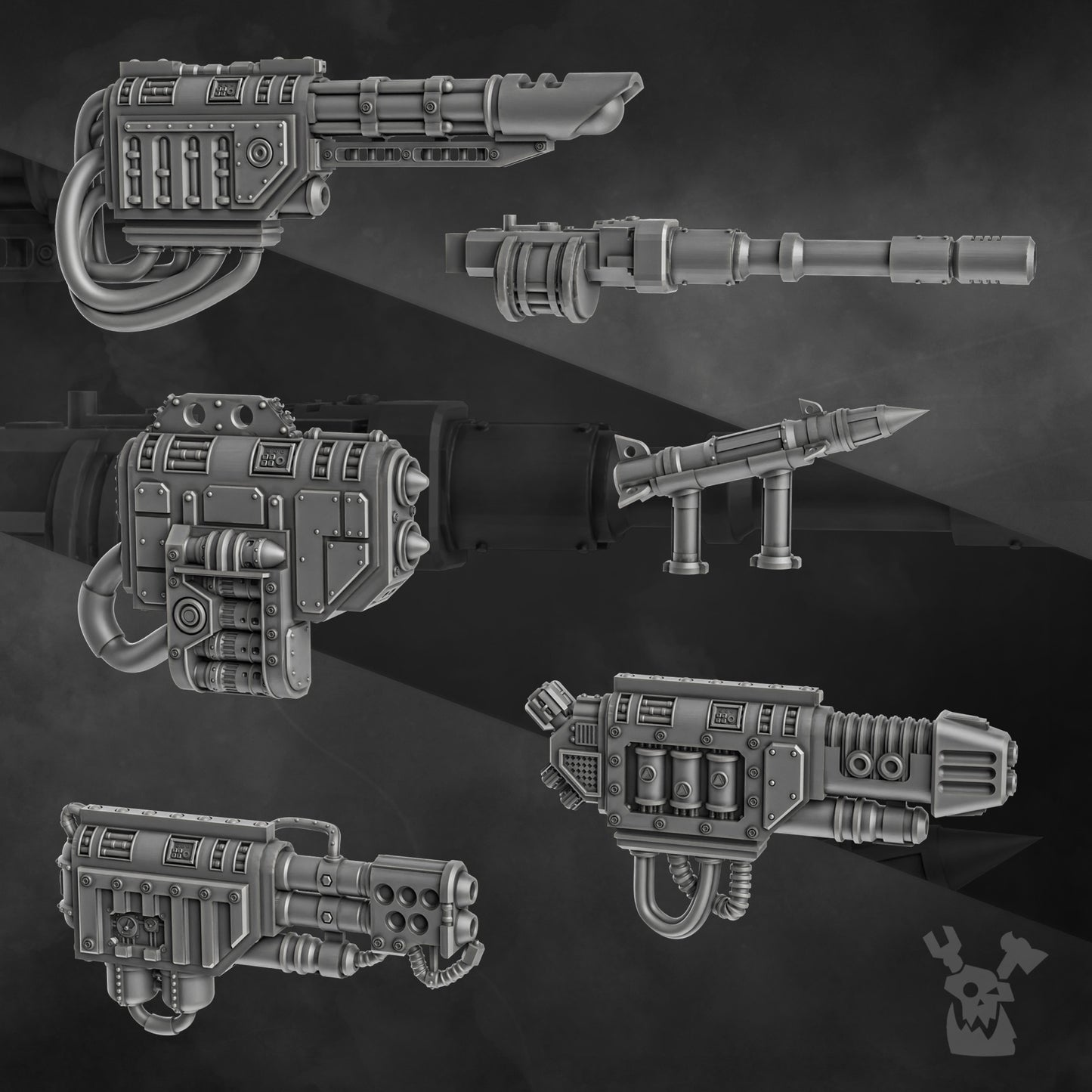 ARMORED STOMPERMECH GUNS