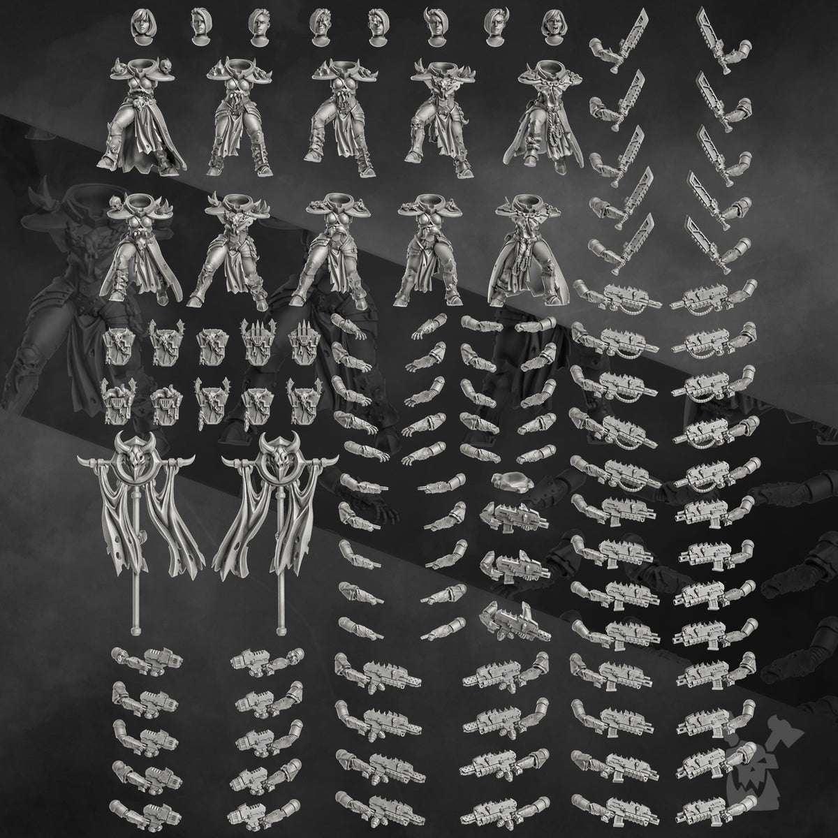 BATTLE WITCHES SQUAD (BUILD KIT) by DakkaDakka Store - Full Miniature / Model
