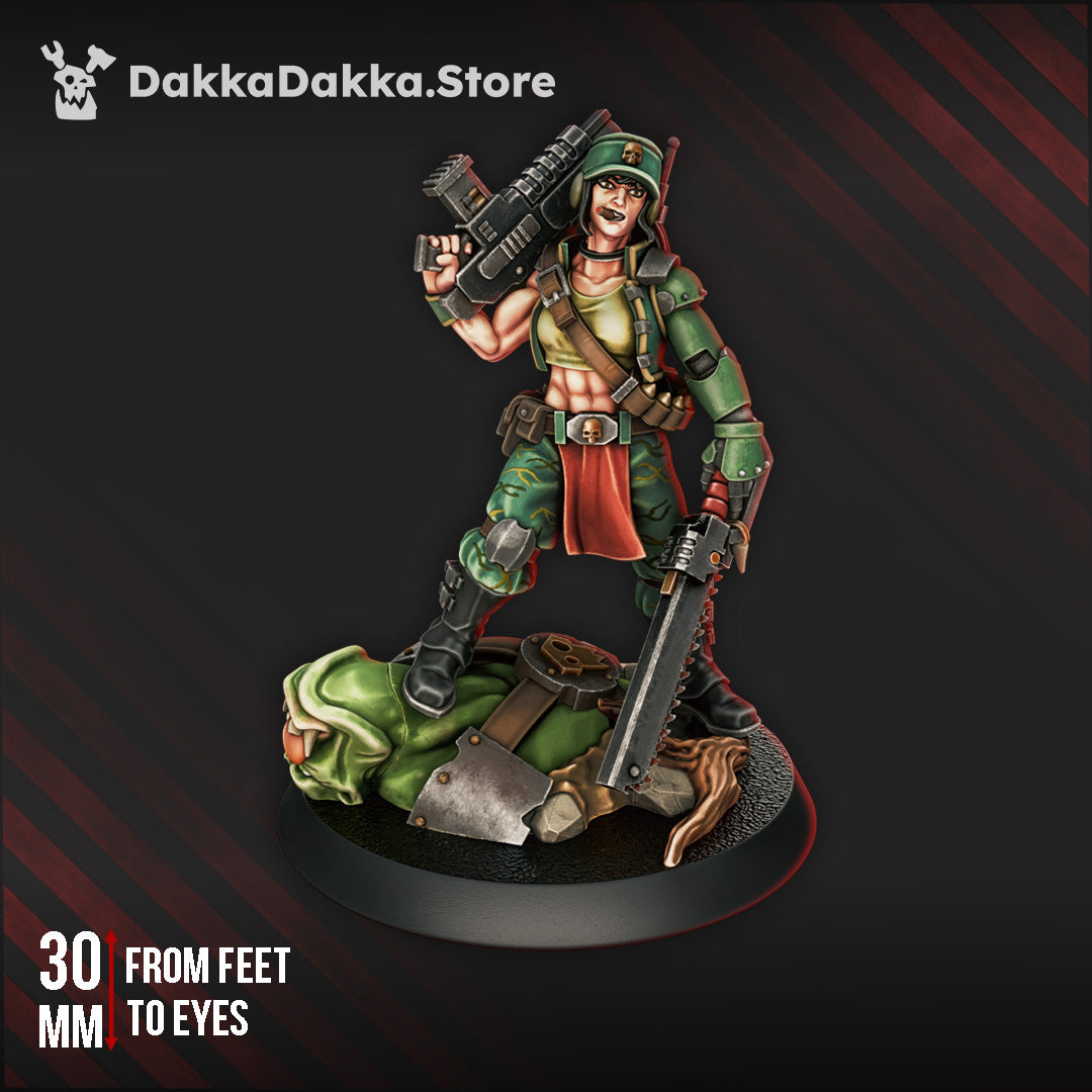 THE ORK SLAYERS COMMANDER by DakkaDakka Store - Full Miniature / Model