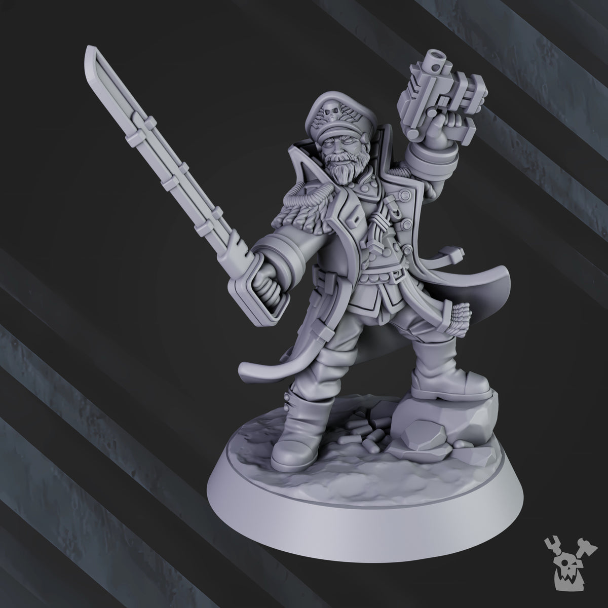 COMMISSAR FLAVIUS STRONGWILL by DakkaDakka Store - Full Miniature / Model