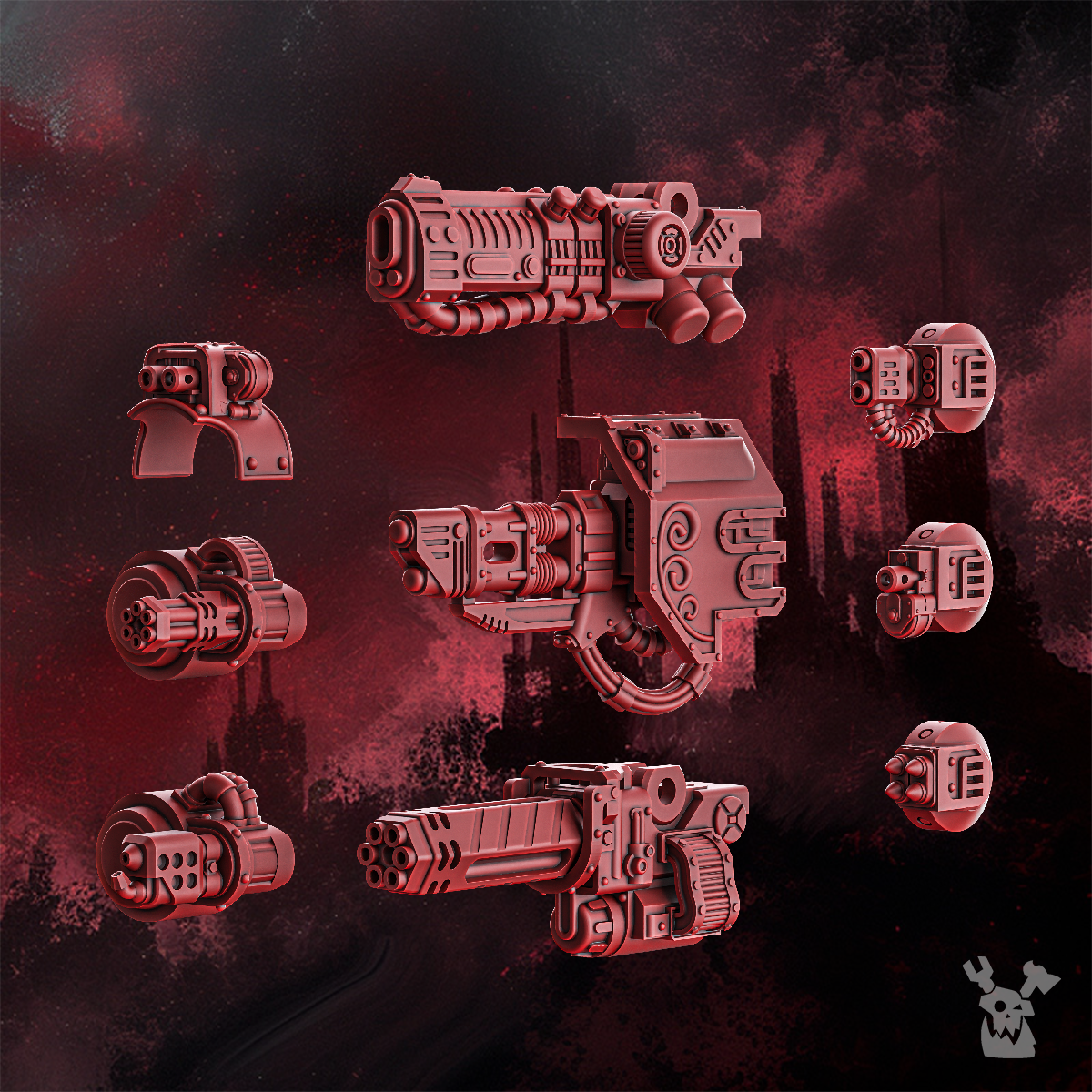 Alternate view of CRIMSON WINGS HEAVY WALKER by DakkaDakka Store - Full Miniature / Model