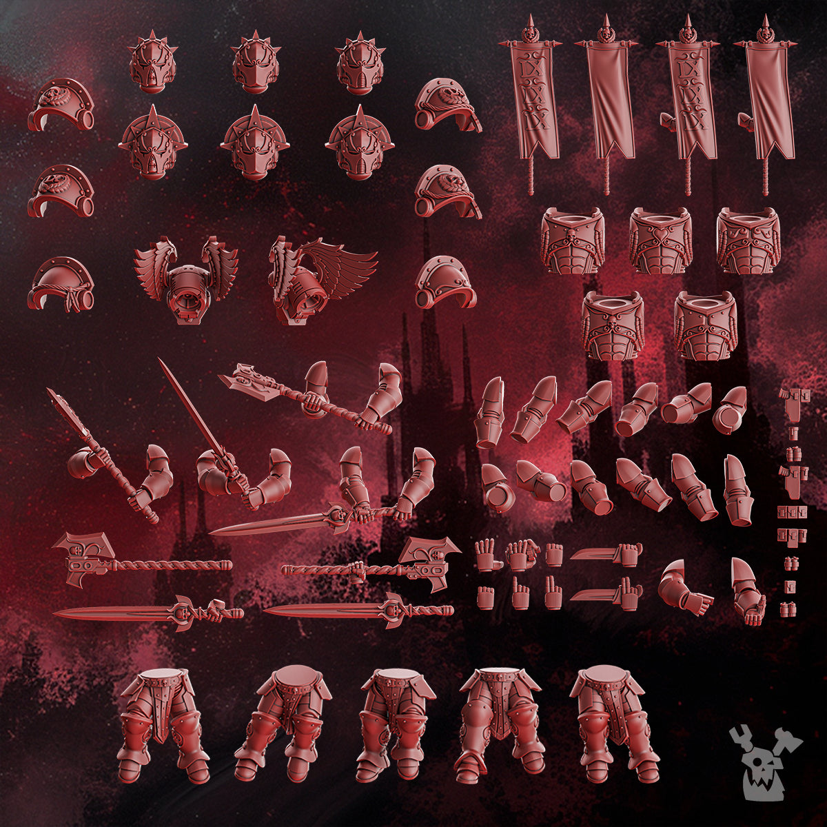 CRIMSON WINGS HONOUR SQUAD & STORM SQUAD WITH JUMP PACKS (BUILD-KIT & EASY-TO-BUILD MODELS) by DakkaDakka Store - Full…