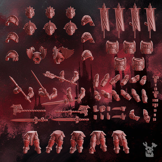 CRIMSON WINGS HONOUR SQUAD & STORM SQUAD WITH JUMP PACKS (BUILD-KIT & EASY-TO-BUILD MODELS)